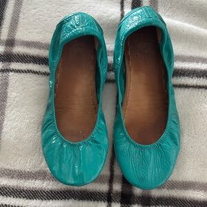 Teal Ballet Flats Size 9